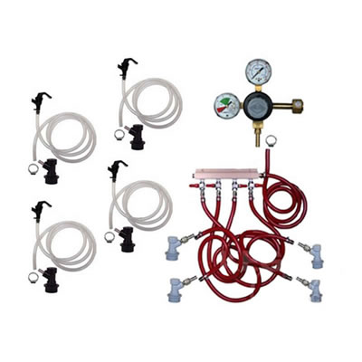 Basic Homebrew Keg Kit - 4 Tap - Ball LOCK - Taprite