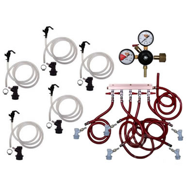 Basic Homebrew Keg Kit - 5 Tap - BALL LOCK