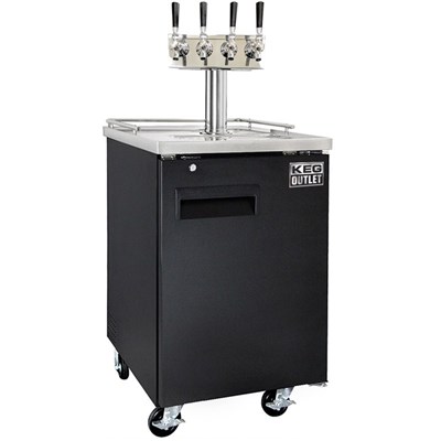 Cold Brew Coffee Commercial Kegerator - 4 Faucets Tower