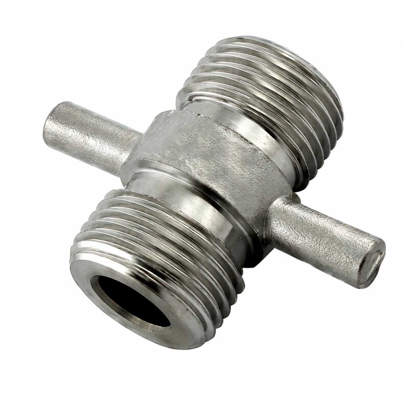 Winged Duplex Coupler - Male X Male Beer Threading
