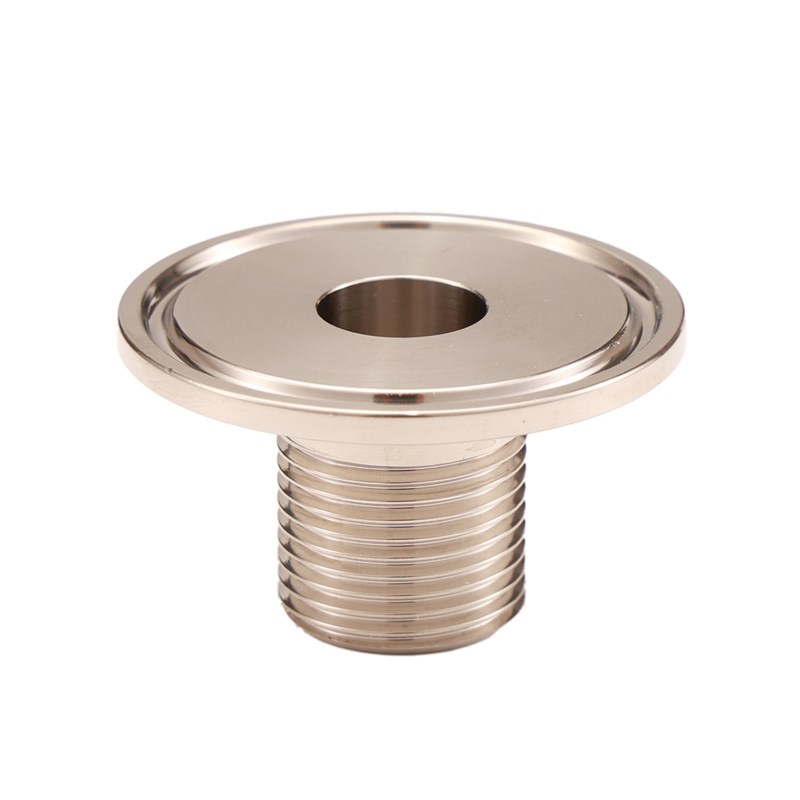1.5" Tri-Clamp to 5/8" Male Thread (BSP / Standard Beer Nut/Coupler Thread)