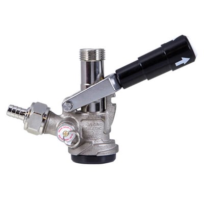 Micro Matic D System Keg Coupler w/ Stainless Probe - Tap w/ Black Handle