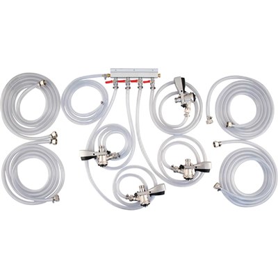 Connection Kit for Komos Draft Jockey Box - 4 Faucet Commercial (Sanke)
