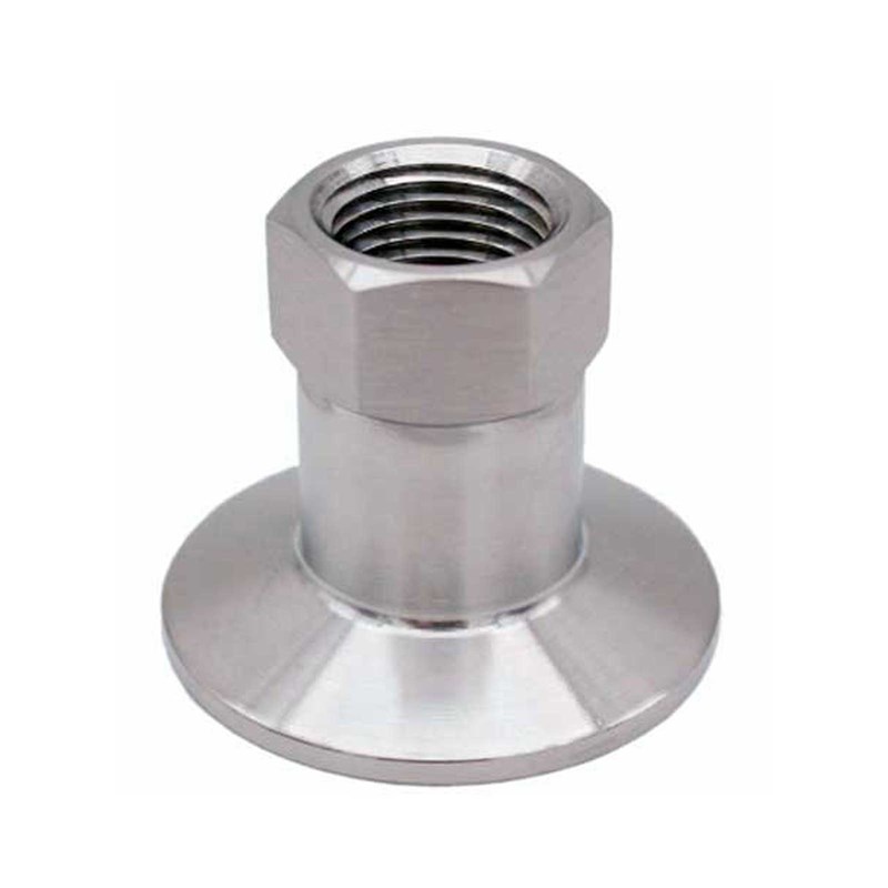 1.5" Tri-Clamp to 5/8" Female Thread (BSP / Standard Beer Nut/Coupler Thread)