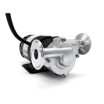 Chugger Pump Tri-Clamp w/ High Temp Stainless Steel Head (X-Dry Series)