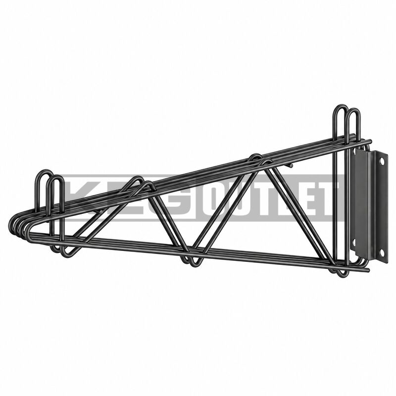 Atosa MWBE224 Double Wall Mount Wire Shelf Bracket, 24 in