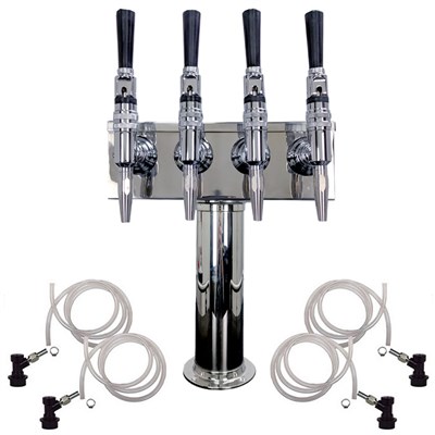 4 Faucet Nitro Coffee Draft Tower
