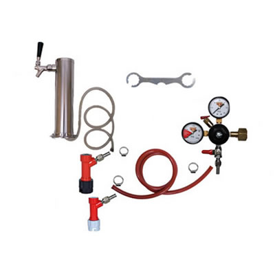 1 Faucet Tower Keg Kit - PIN LOCK