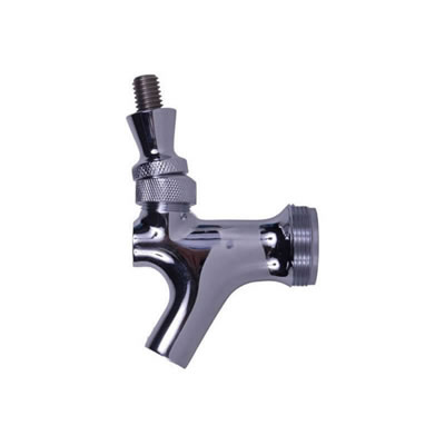 Chrome Beer Faucet - Stainless Steel Lever