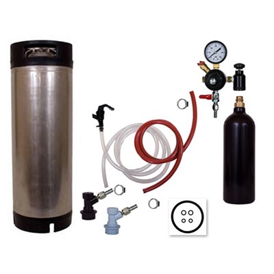 Basic Homebrew Keg Kit - 20oz CO2 - BALL LOCK