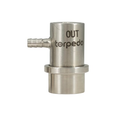 Stainless Steel Ball Lock Liquid/Out Disconnect - Barbed