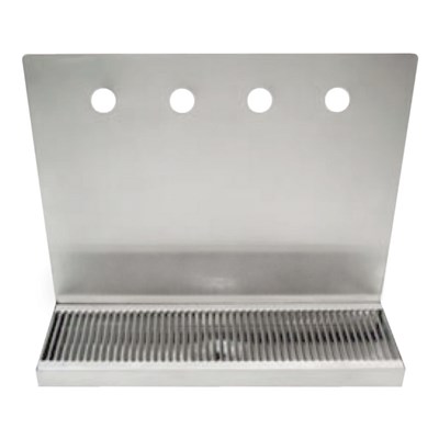 Drip Tray for 4 Draft Beer Faucets with Drain Tube