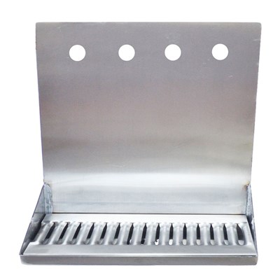 Drip Tray for 4 Draft Beer Faucets - with drain