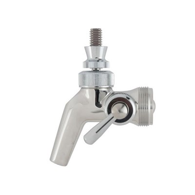 Perlick 690SS Forward Sealing Flow Control Faucet With Push-Back Creamer