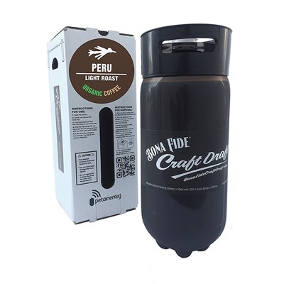 Nitro Coffee Keg / Organic Peru Light Roast / 5.16 Gallon Full Keg