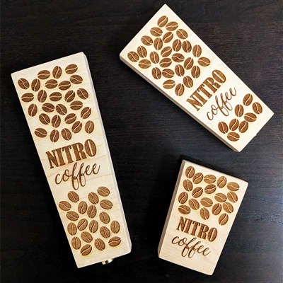 Nitro Coffee Wood Tap Handles (Laser Engraved)