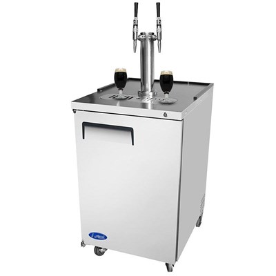 NitroNow Empowered Stainless Dual Faucet On-Demand Nitro Coffee Kegerator