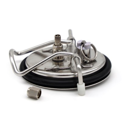 Corny Keg Lid with Schrader Inlet and Pressure Relief Valve