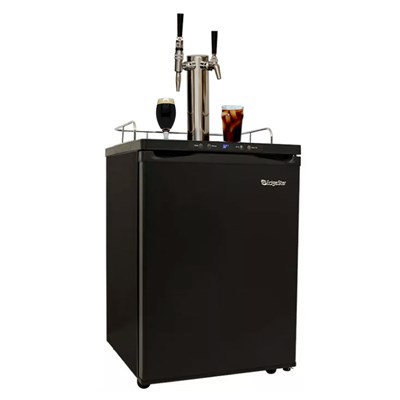 Cold Brew & Nitro Coffee Kegerator with Temp Display - 2 Faucets