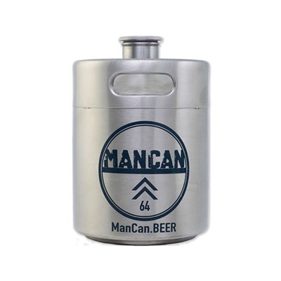 ManCan Stainless Steel Growler Mini-Keg (64 oz)