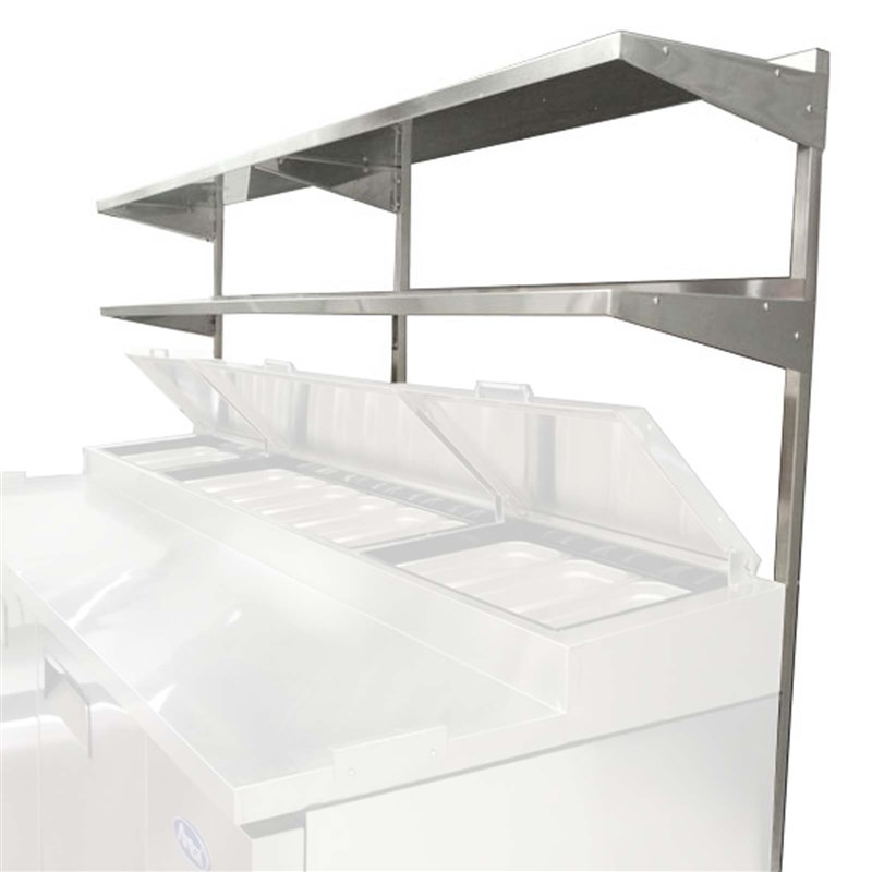 Atosa 44-in Pizza Prep Table Overshelf (Stainless Steel)