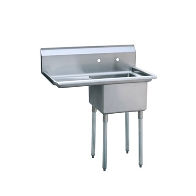 One Compartment Sink, w/ Left Drainboards