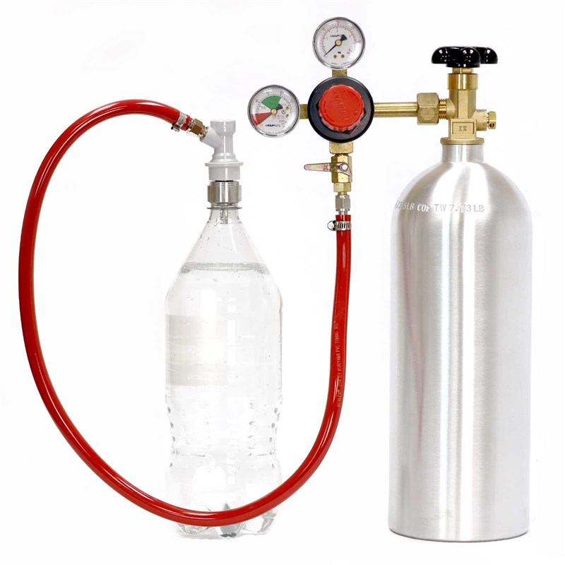 Soda Carbonating Kit - Taprite Regulator - 5 lb CO2 Tank