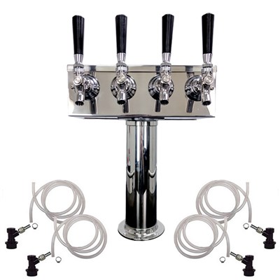 4 Faucet Cold Brew Coffee Draft Tower