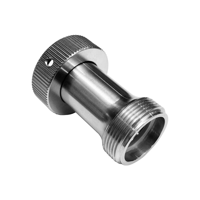 LUKR Stainless Steel US Standard Thread Shank Adapter - 1-1/8"-18 Threads