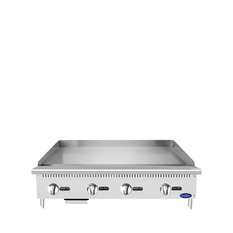 CookRite 48-in Countertop Manual Griddle w/ 120,000 BTU