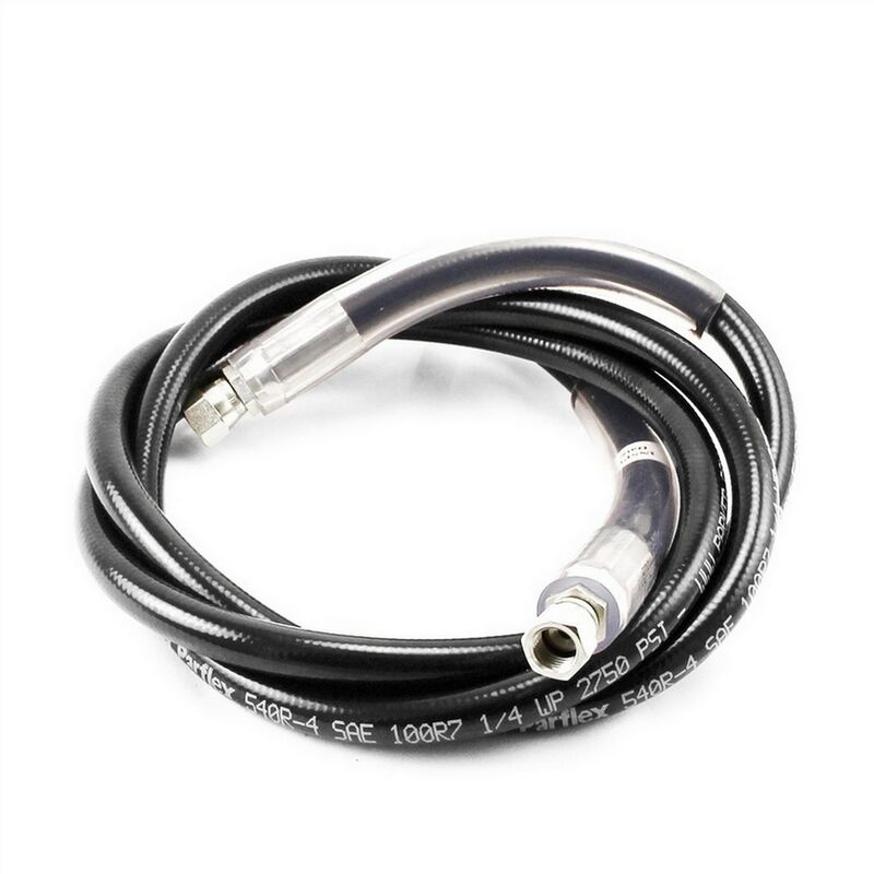 6' High Pressure Gas Hose - 1/4" MFLs