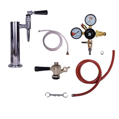 Nitro Kegerator Conversion - Tower w/ Single Stout Faucet (Commercial Coupler)