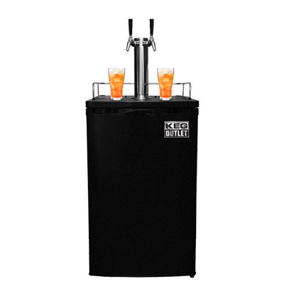 Kombucha Kegerator - 2 Faucet (Black)
