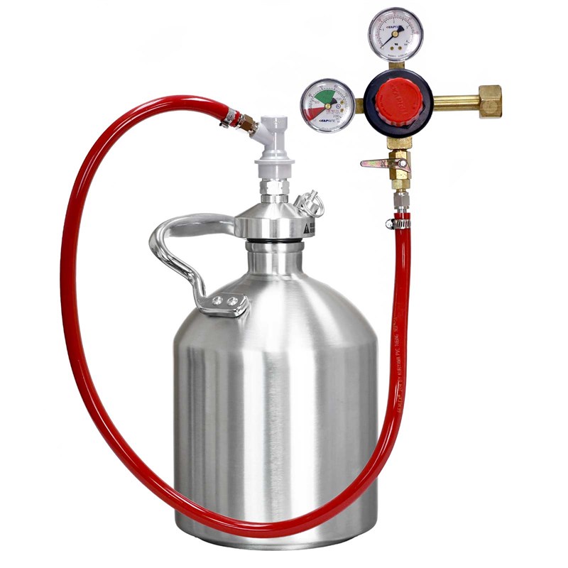 Sparkling Water Maker w/ Handle Growler + Carbonation Cap