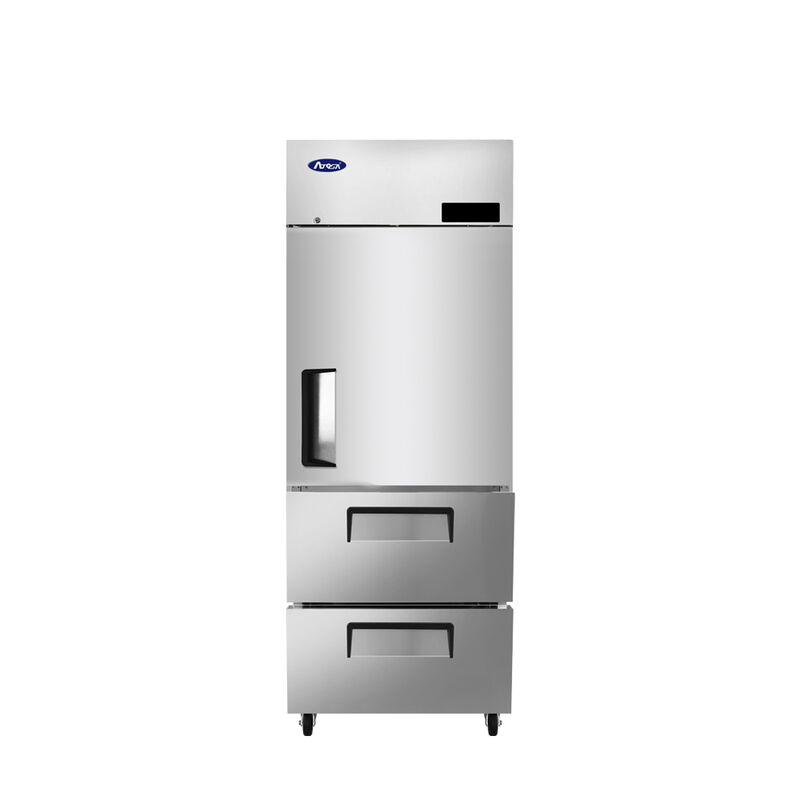 Atosa 28-Inch Top-Mount Freezer With Door and Drawers