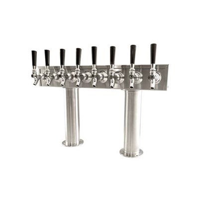 Double Pedestal Box/T Tower w/ 6-12 Faucets