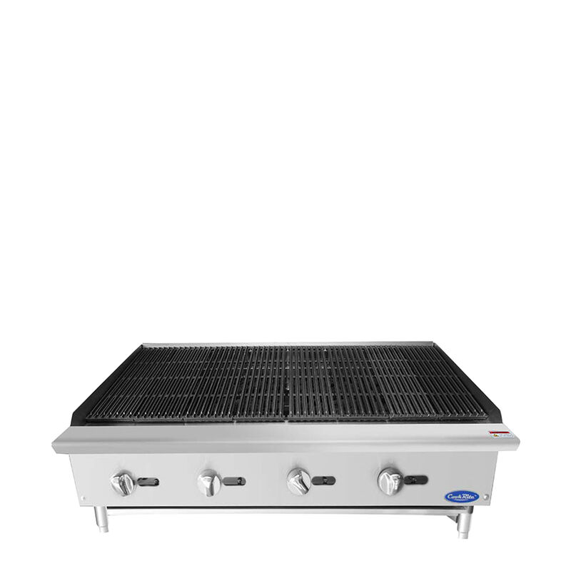 CookRite 48-in Countertop Char-rock Broiler w/ 140,000 BTU
