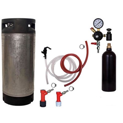 Basic Homebrew Keg Kit - 20oz CO2 - PIN LOCK