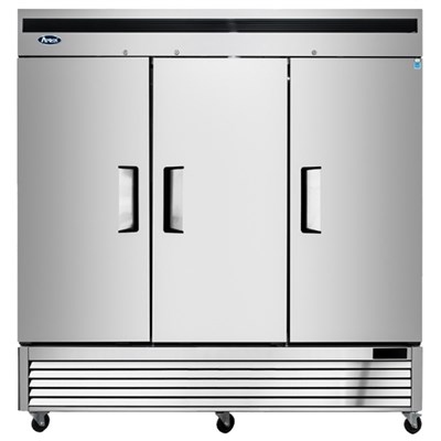 Atosa Upright Refrigerator / Three Door - Bottom Mount