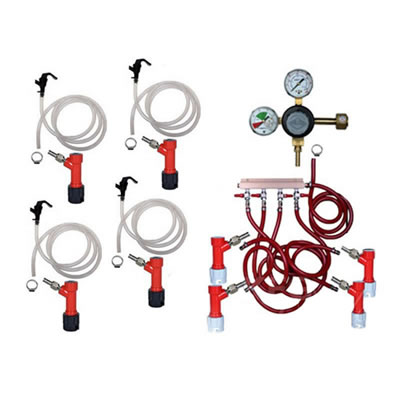 Basic Homebrew Keg Kit - 4 Tap - PIN LOCK - Taprite