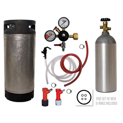 Basic Homebrew Keg Kit - Used Pin Lock Keg