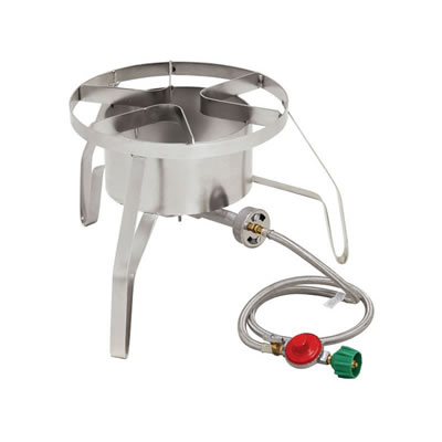 14" Propane High Pressure Burner with Wind Shield (10 PSI)