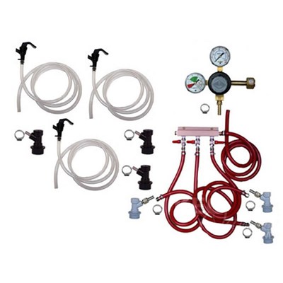 Basic Homebrew Keg Kit - Triple Tap - BALL LOCK - Taprite