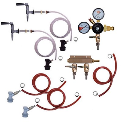 Nitro Coffee 2 Tap Stout Fridge Kit - Nitro Coffee Faucets