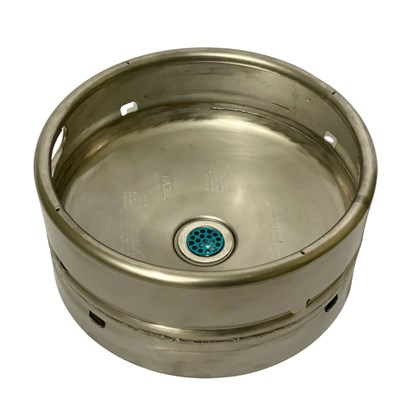 Keg Sink - Top of Keg w/ Dished Keg Bottom (Countertop Mount)