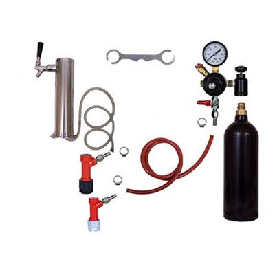 1 Faucet Tower Keg Kit - 20oz CO2 - PIN LOCK