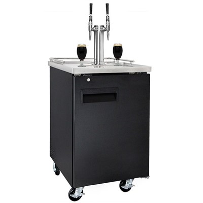 NitroNow Commercial Dual Faucet On-Demand Nitro Coffee Kegerator