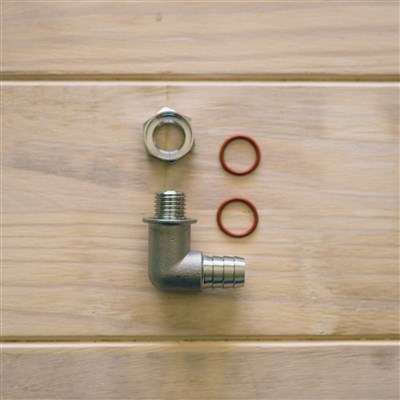 90° ½” Hose Barb for BrewBucket Blow-Off