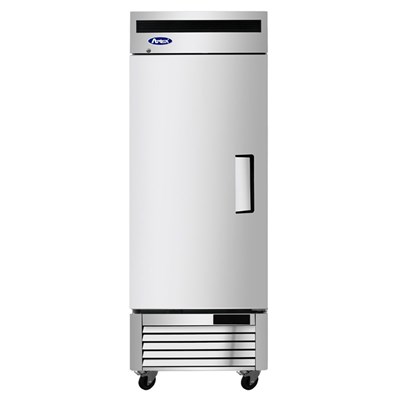 Atosa Upright Refrigerator / One Door, Left Hinged - Bottom Mount