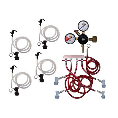 Basic Homebrew Keg Kit - 4 Tap - BALL LOCK